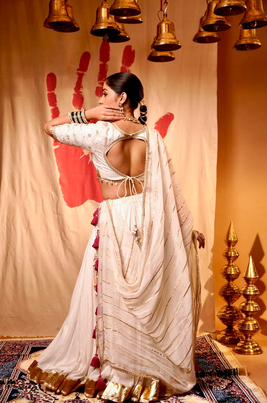 Off white Chaniya Choli Set
