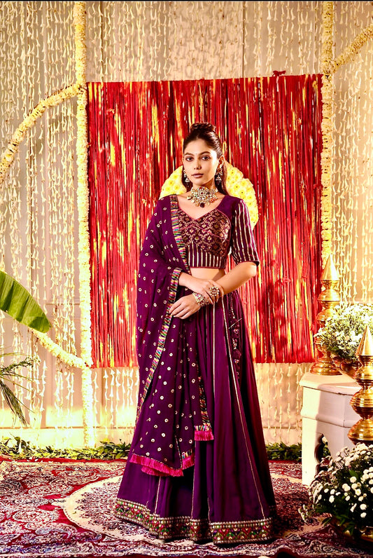 Purple Chaniya Choli set