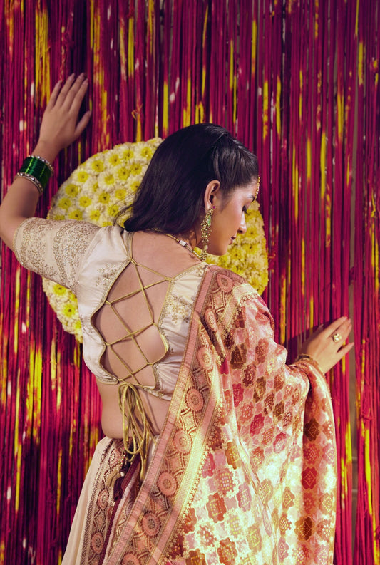 Gold Beige Chaniya Choli