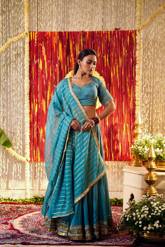 Turqoise Chaniya Choli Set
