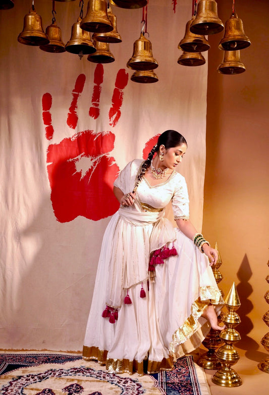 Off white Chaniya Choli Set