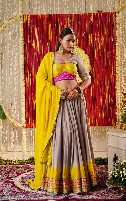 The Ombre Chaniya Choli set