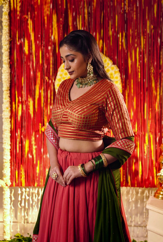 Orange Chaniya set