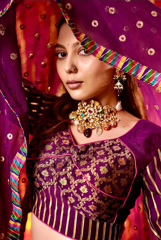 Purple Chaniya Choli set