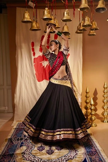 Black Ajrakh Set
