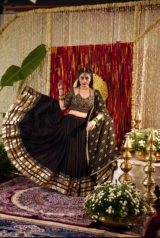 Black Gold Premium Chaniya Set